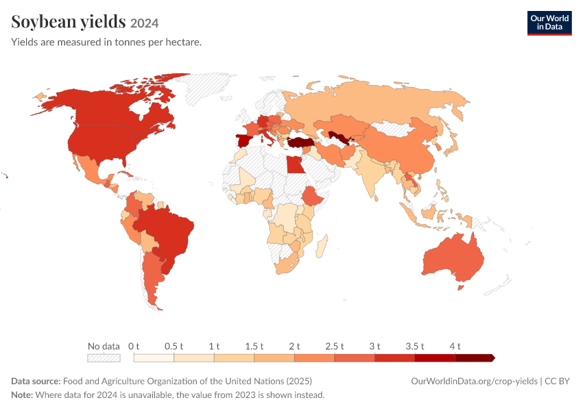 A thumbnail of the "Soybean yields" chart